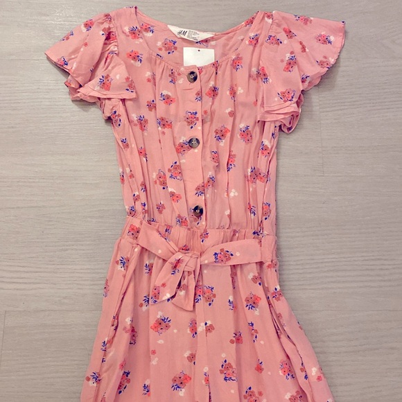 Floral girls jumpsuit, size 6x - Picture 3 of 3